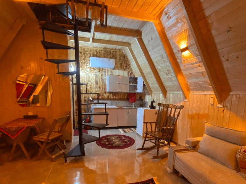 کلبه سوئیسی جنگلی دوبلکس در افراسیاب کلا نور نما