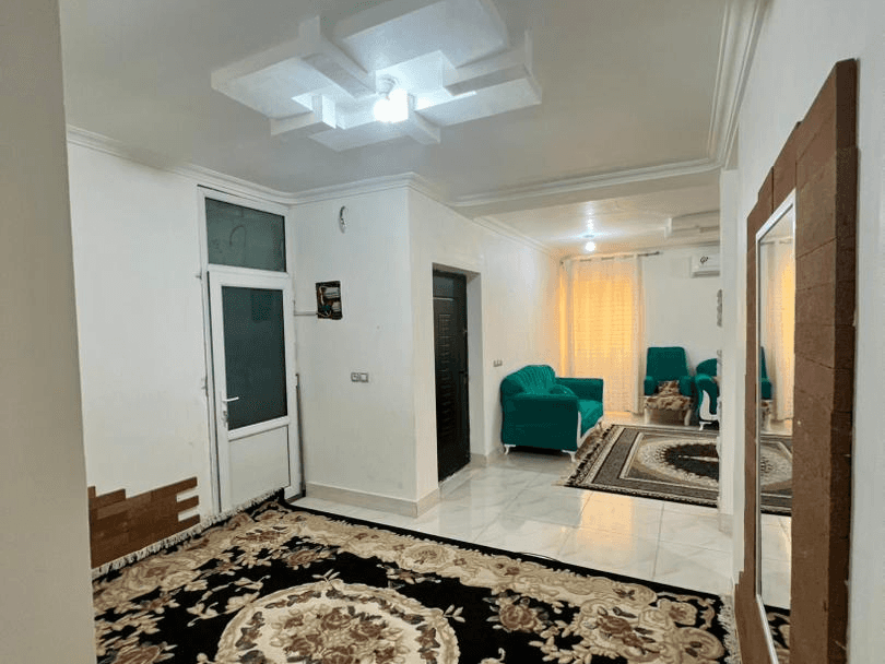 آپارتمان مبله دو خواب در روستا هاله عسلویه سالن