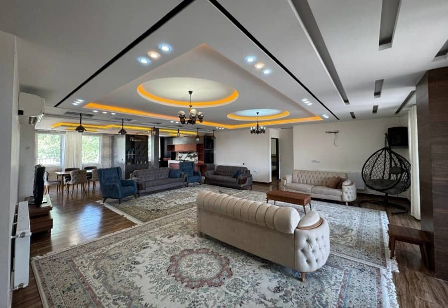 ویلا با استخر سرپوشیده آب گرم در ویلاشهر کیمیا - شیراز  سالن 