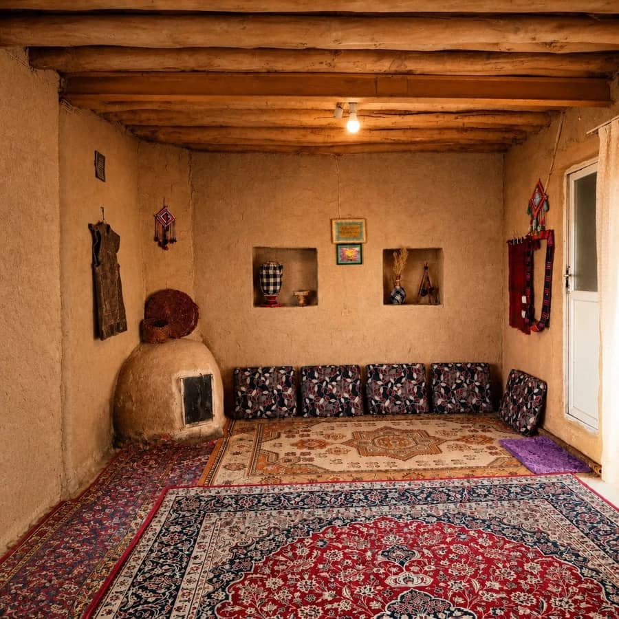 بومگردی در روستای چشمه پهن سرابله سیروان - 5 نما اقامتگاه 
