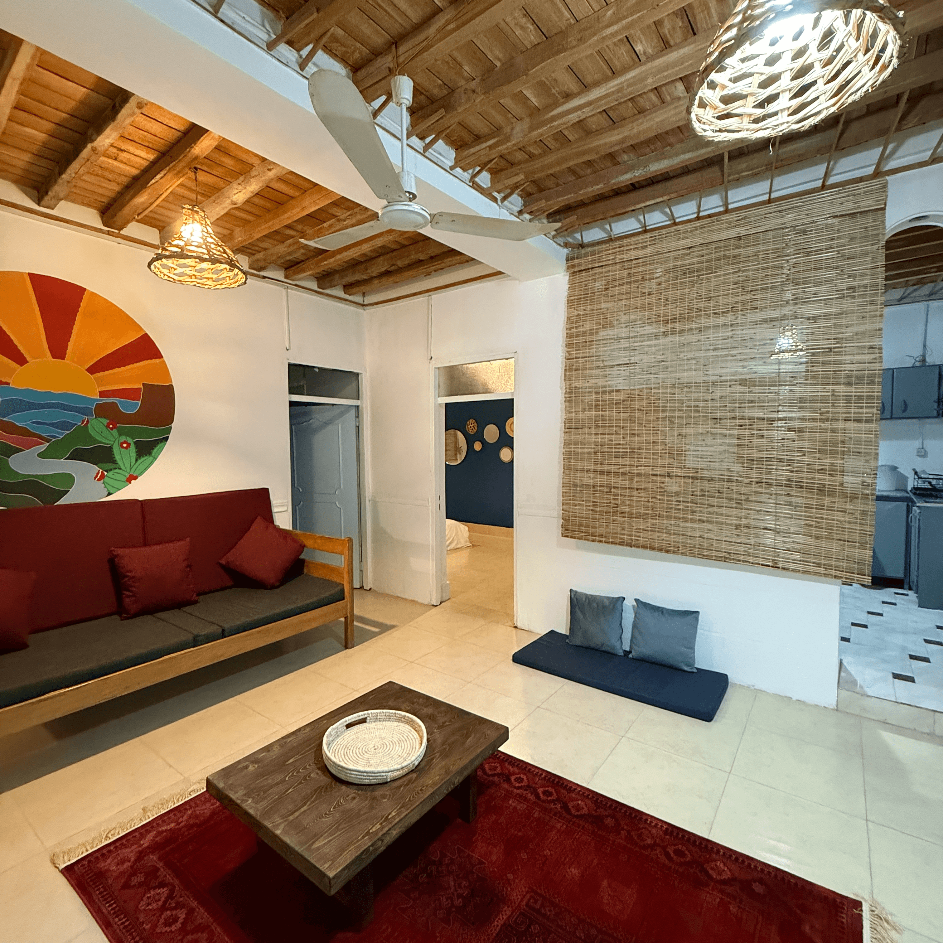 اجاره منزل ساحلی دو خواب در جریزه هرمز حیاط