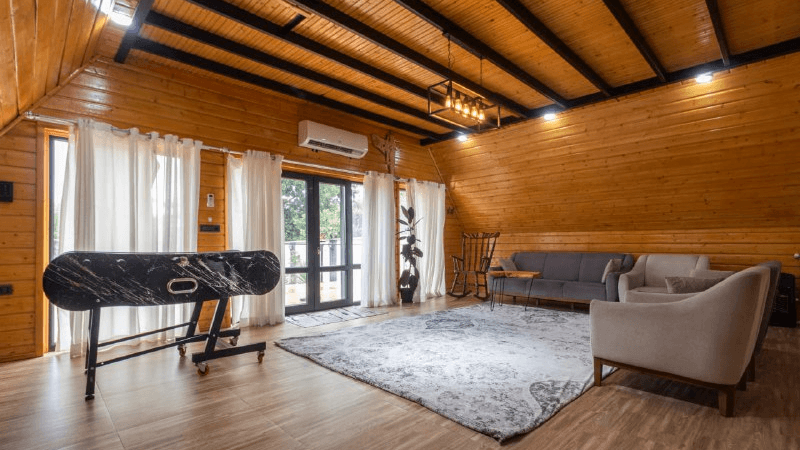 کلبه سوئیسی جکوزی دار در روستای پیرسرا شاندرمن ماسال - خانه ی امید