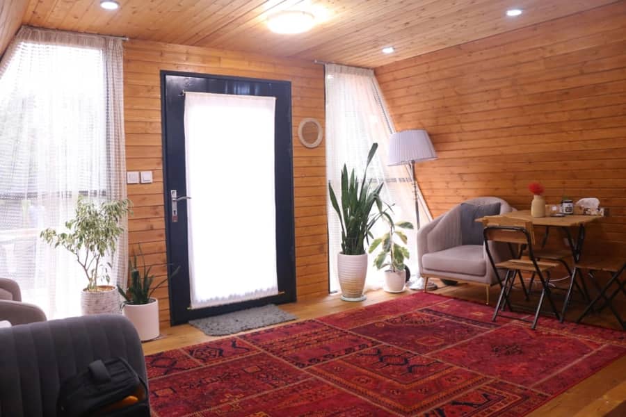 کلبه سوئیسی در احمدسرگوراب - میرسرا  تراس
