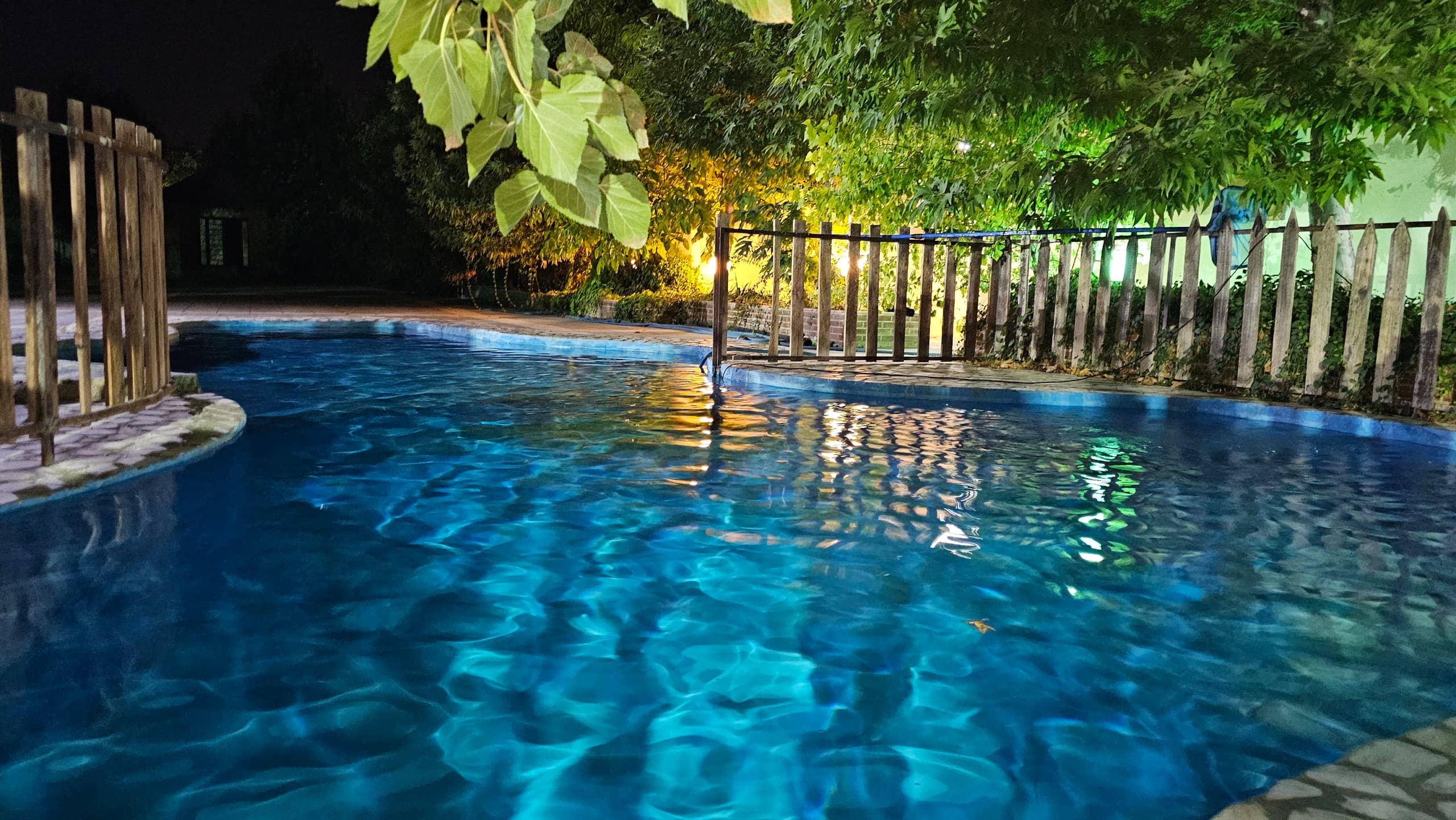 ویلا باغ استخر روباز در صدرا شیراز  محوطه