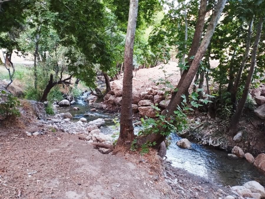 رودخانه جلو ویلا 