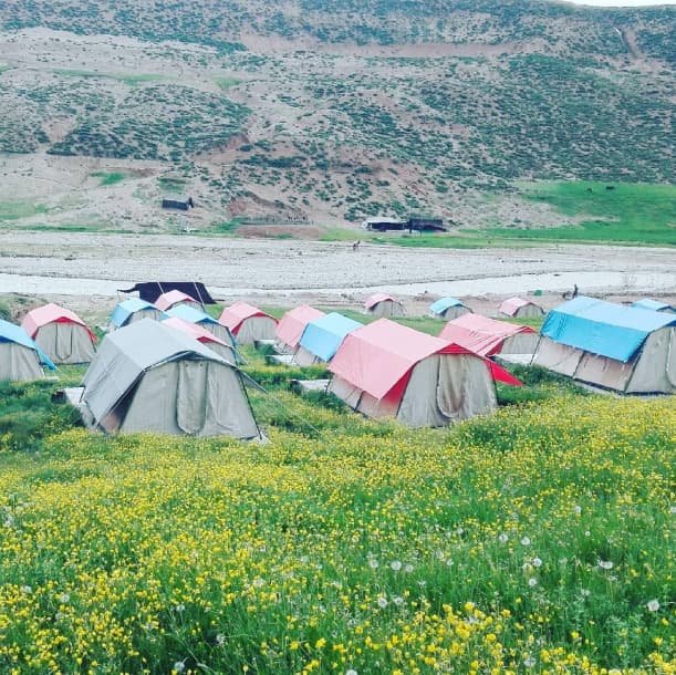چادر عشایری در کوهرنگ چلگرد 