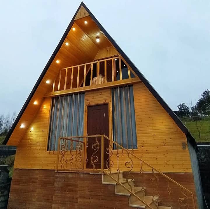 اجاره کلبه سوئیسی در روستا آرکا گلوگاه بابل 