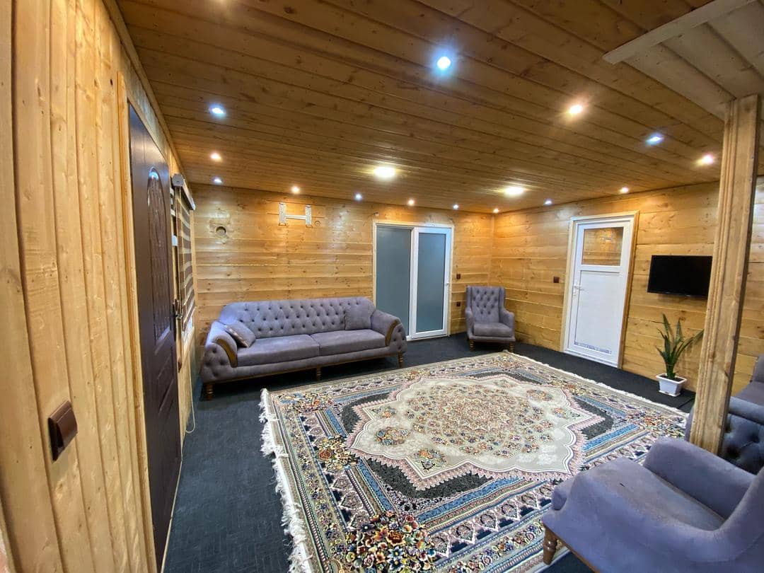 اجاره کلبه چوبی جکوزی دار دوبلکس در اسب ریسه ماسال