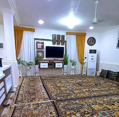 اجاره منزل مبله دوخوابه در پارک بنگسار بندر سیراف بوشهر-همکف210 متری