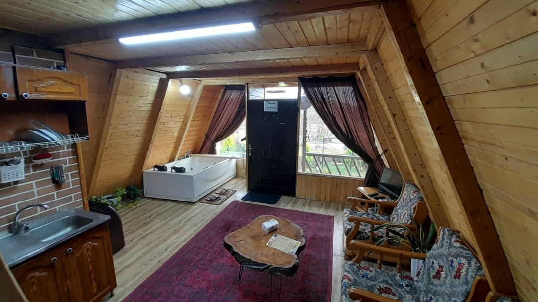 اجاره کلبه سوئیسی جکوزی دار در بابلکنار - سالار 2