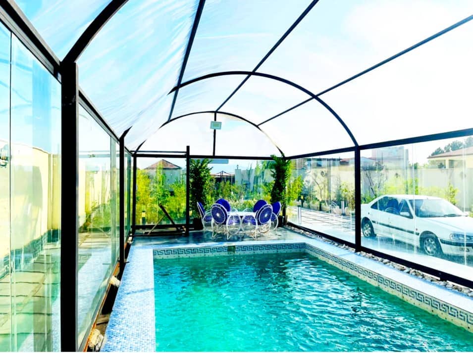 اجاره ویلا با استخرسرپوشیده آبگرم در سهیلیه کرج