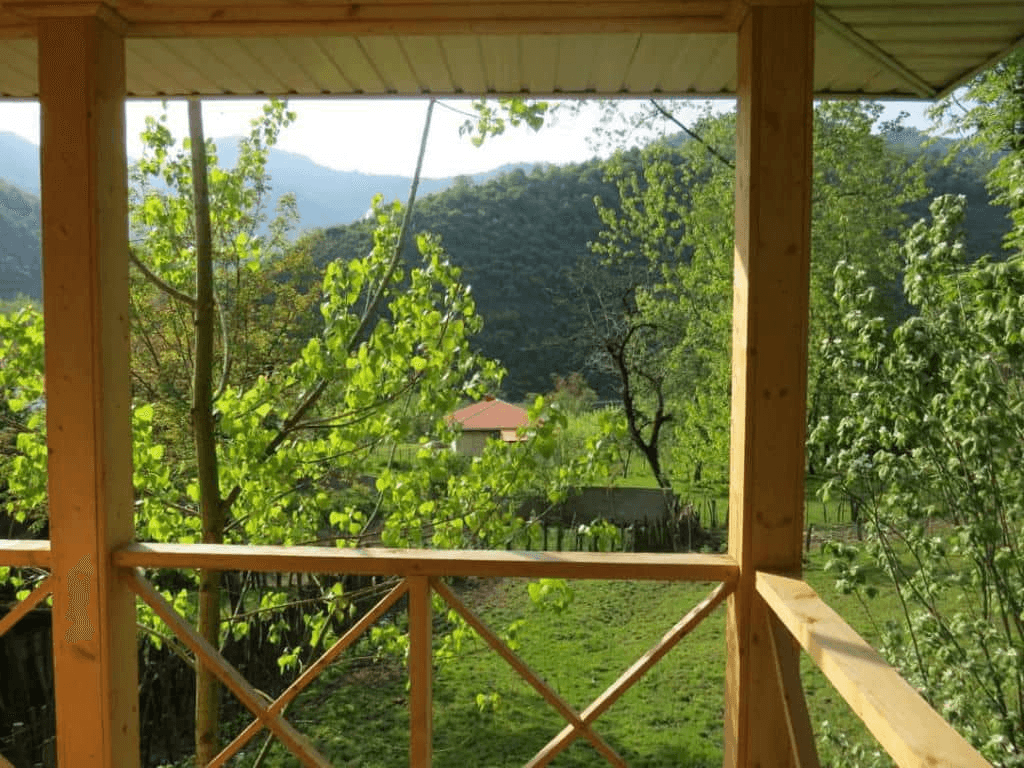 اجاره کلبه چوبی جنگلی جکوزی دار در نسا ماسال