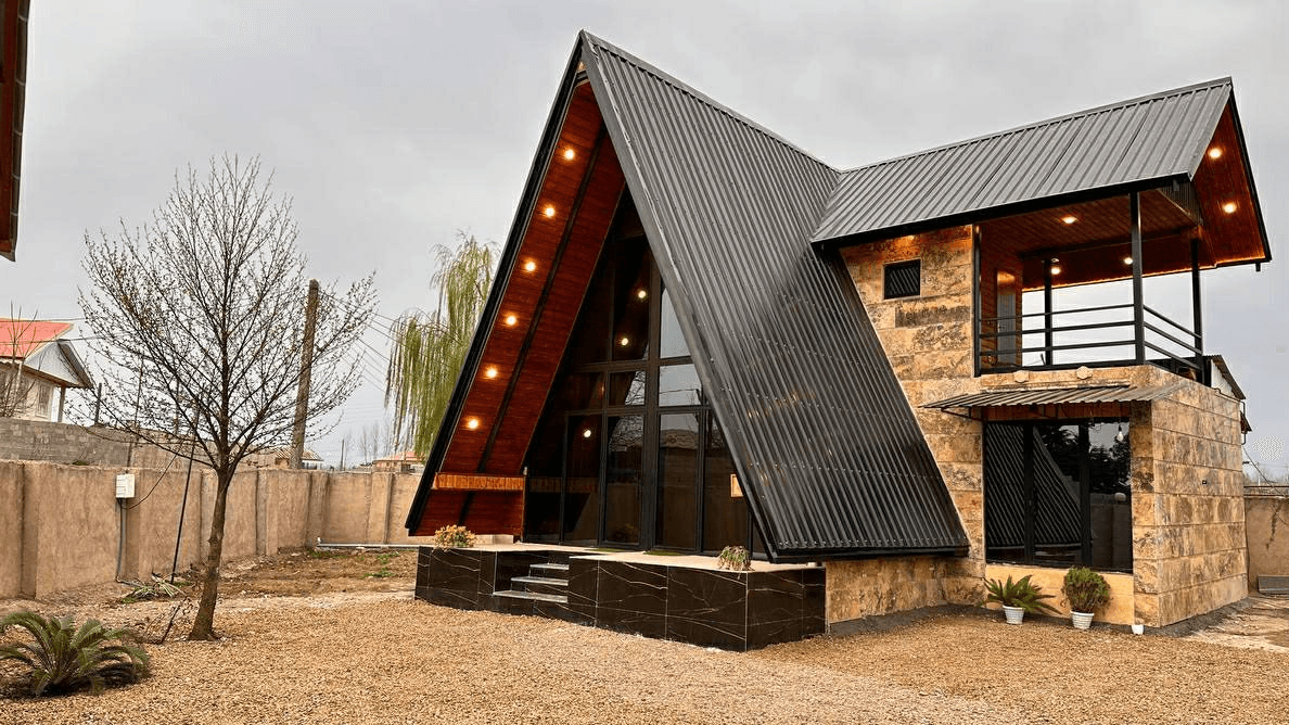 کلبه سوئیسی جنگلی در روستای دوله ملال ماسال - دو خواب نما