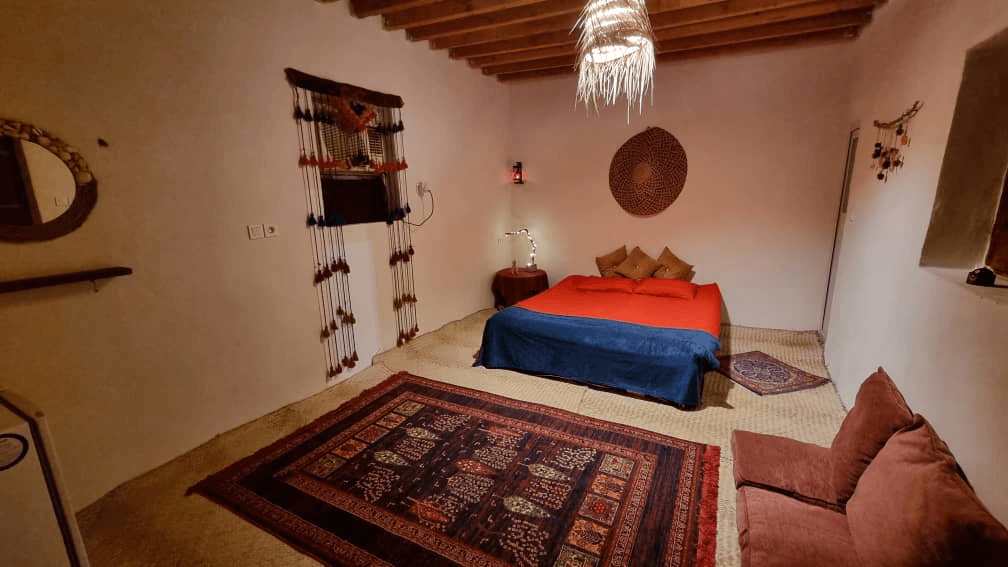 اقامتگاه بومگردی ساحلی در روستا مسن قشم - تافال  حیاط و نما اتاق ها