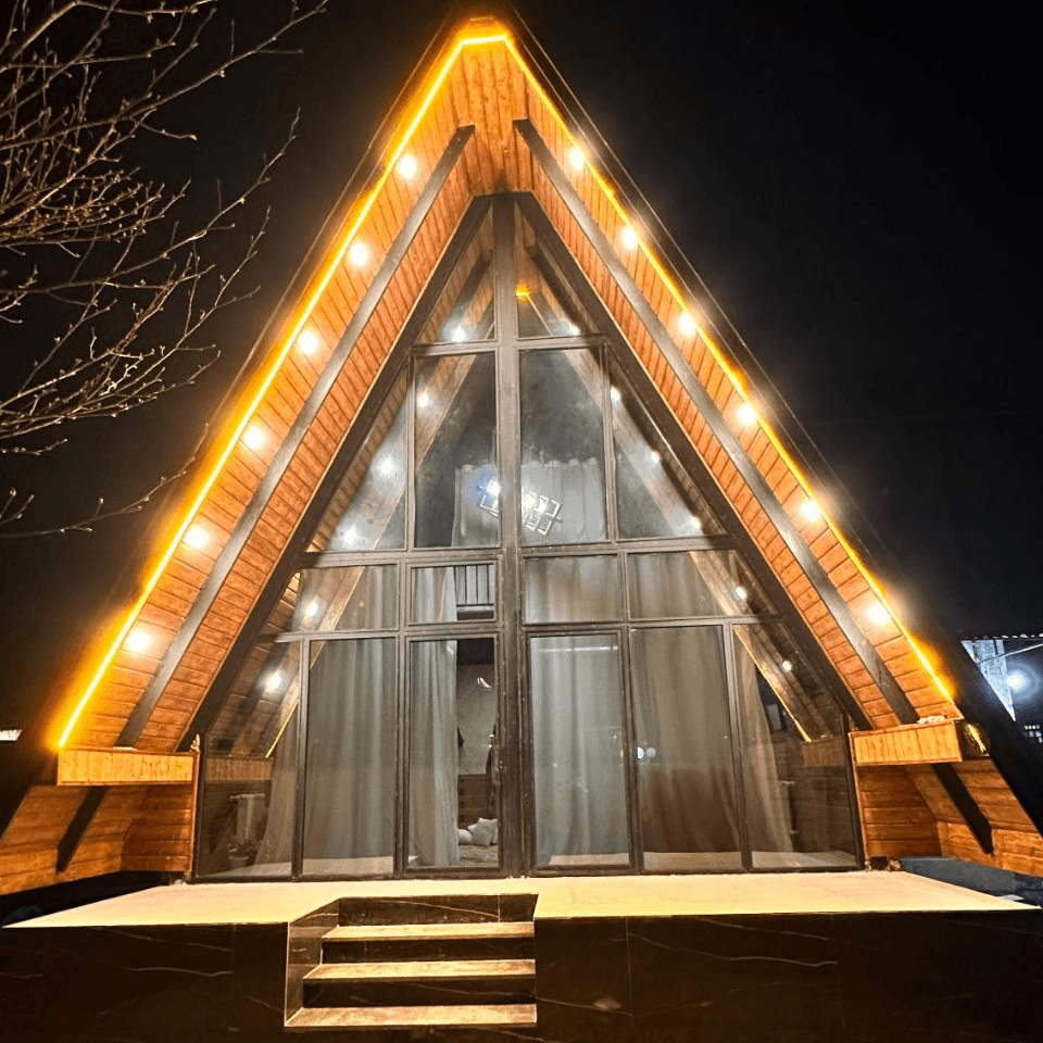 کلبه سوئیسی جنگلی در روستای دوله ملال ماسال - دو خواب نما