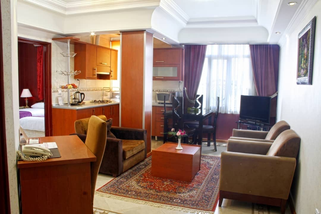 اجاره آپارتمان مبله دو خوابه در میرداماد - شمال شرق تهران