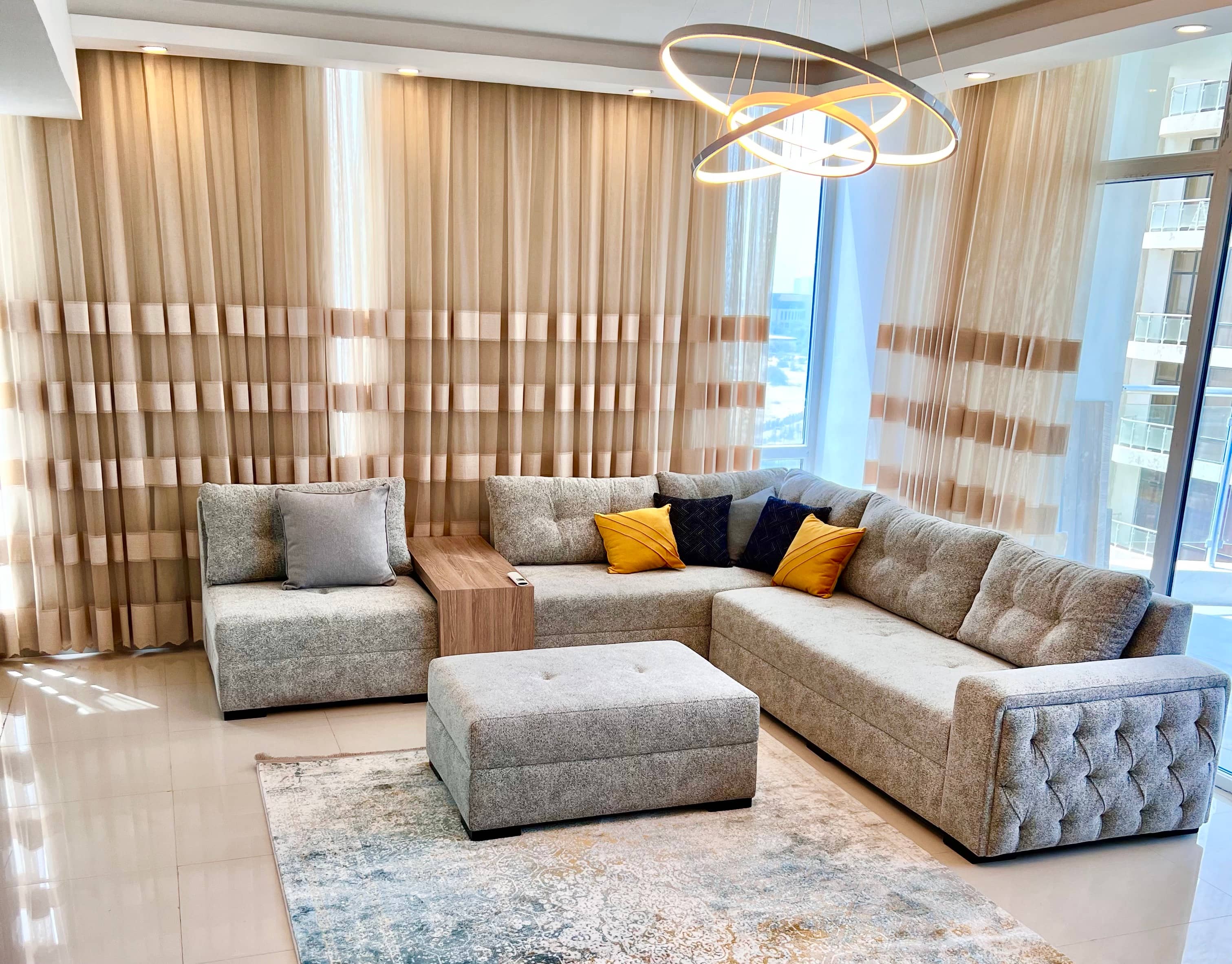 آپارتمان مبله در شهر افتاب کیش با ویو دریا