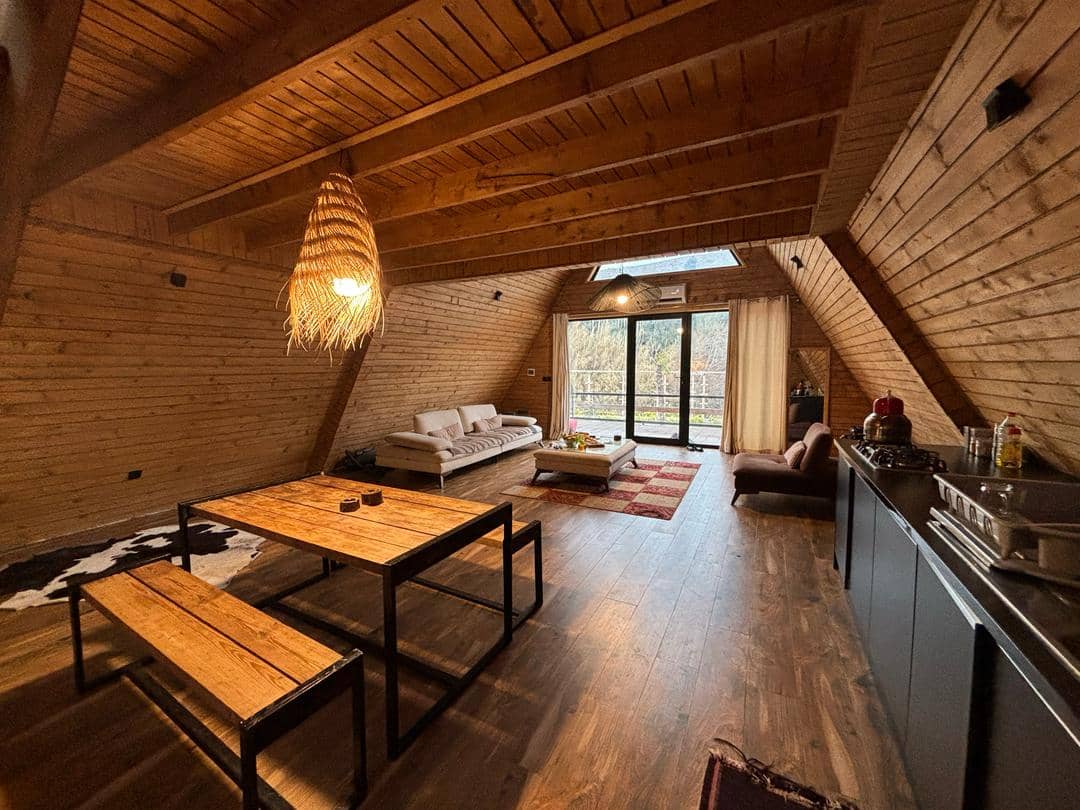 اجاره کلبه دوبلکس سوئیسی در منجیل-گیلان