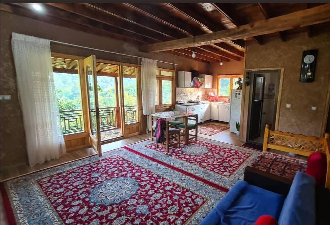 اجاره کلبه چوبی جنگلی دوبلکس در رمک رامسر