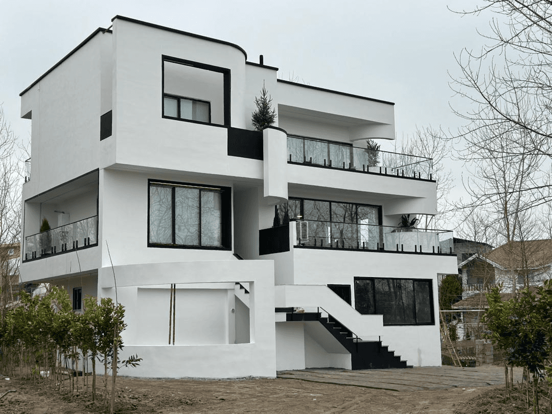 ویلا با استخر سرپوشیده آبگرم و جکوزی در روستای رودپشت محمودآباد نما ویلا