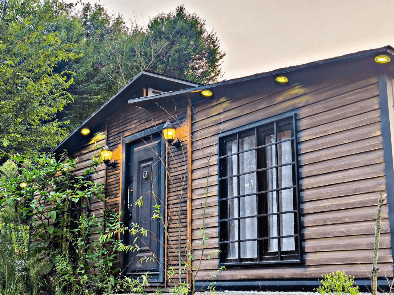 اجاره کلبه چوبی جنگلی در روستا سوخته کوه لاهیجان - سدروس نما کلبه چوبی