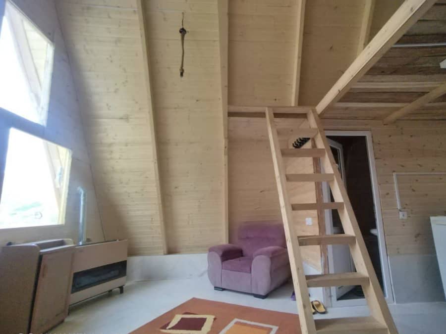 کلبه سوئیسی در روستا چهراز ناغان - 30متر نما کلبه سوئیسی