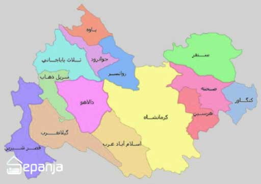 کرمانشاه نقشه