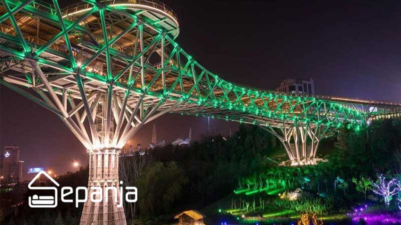 پل طبیعت از جاهای دیدنی تهران