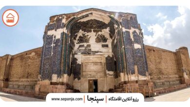 تصویر از مسجد کبود تبریز، فیروزه ی درخشان ایران