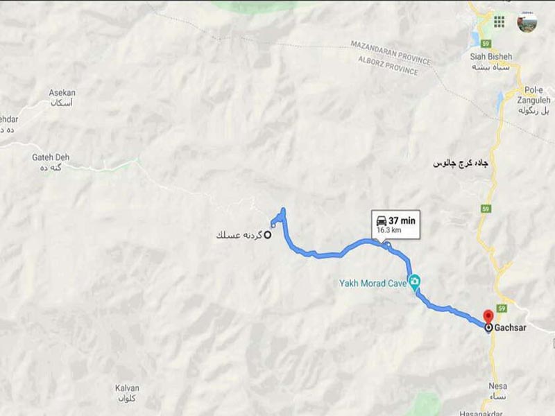 گچسر کجاست 6 دسترسی به گچسر