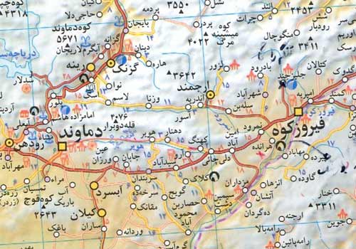 مسیر دسترسی روستای زرین دشت
