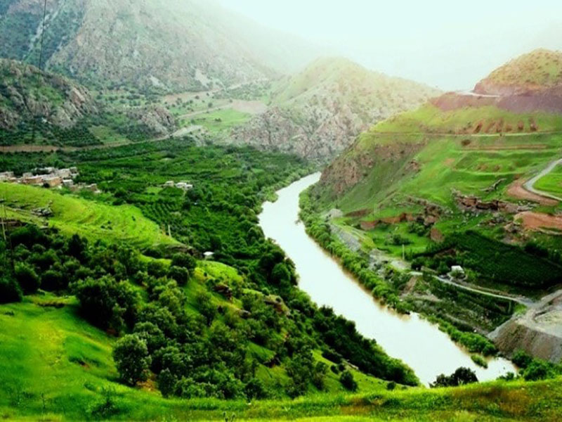 اقامت در روستای اورامان 7 رودخانه سیروان