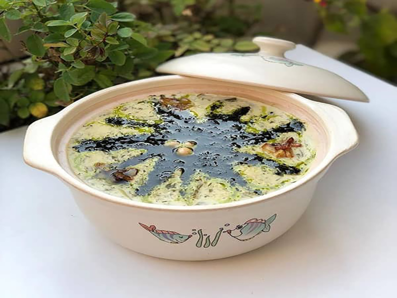 طرز تهیه آش دوغ سرعین / اردبیل و تبریز 4 آش دوغ شهر تبریز