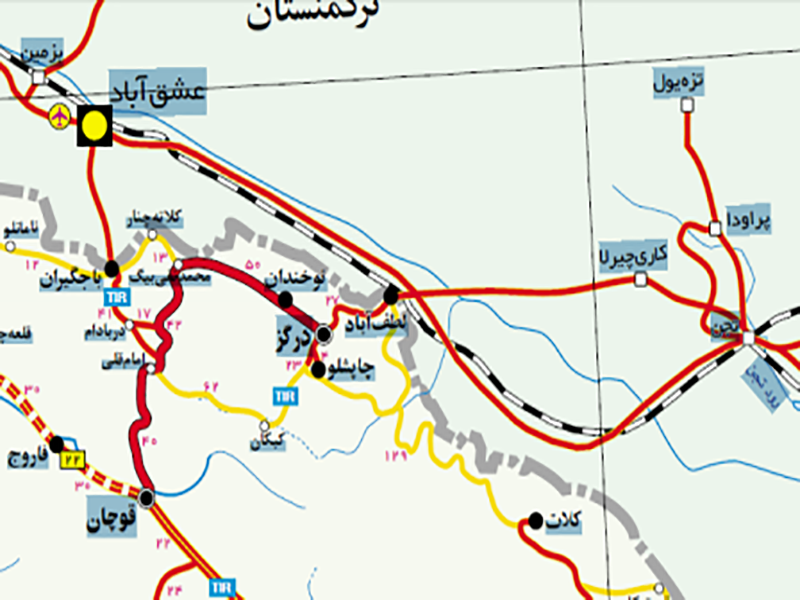 مسیر دسترسی به شمخال