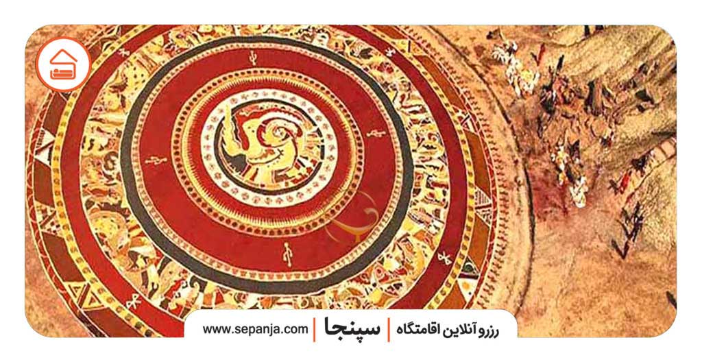 فرش خاکی جزیره هرمز؛ شاهکار رنگها و طبیعت | سپنجا 2 فرش خاکی جزیره هرمز