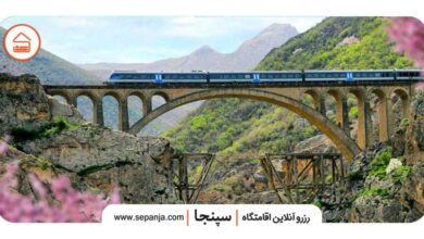قطار مسافربری در مسیر جنگلی رامسر